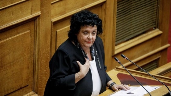 Η Βουλευτής του ΚΚΕ κ. Λιάνα Κανέλη.
